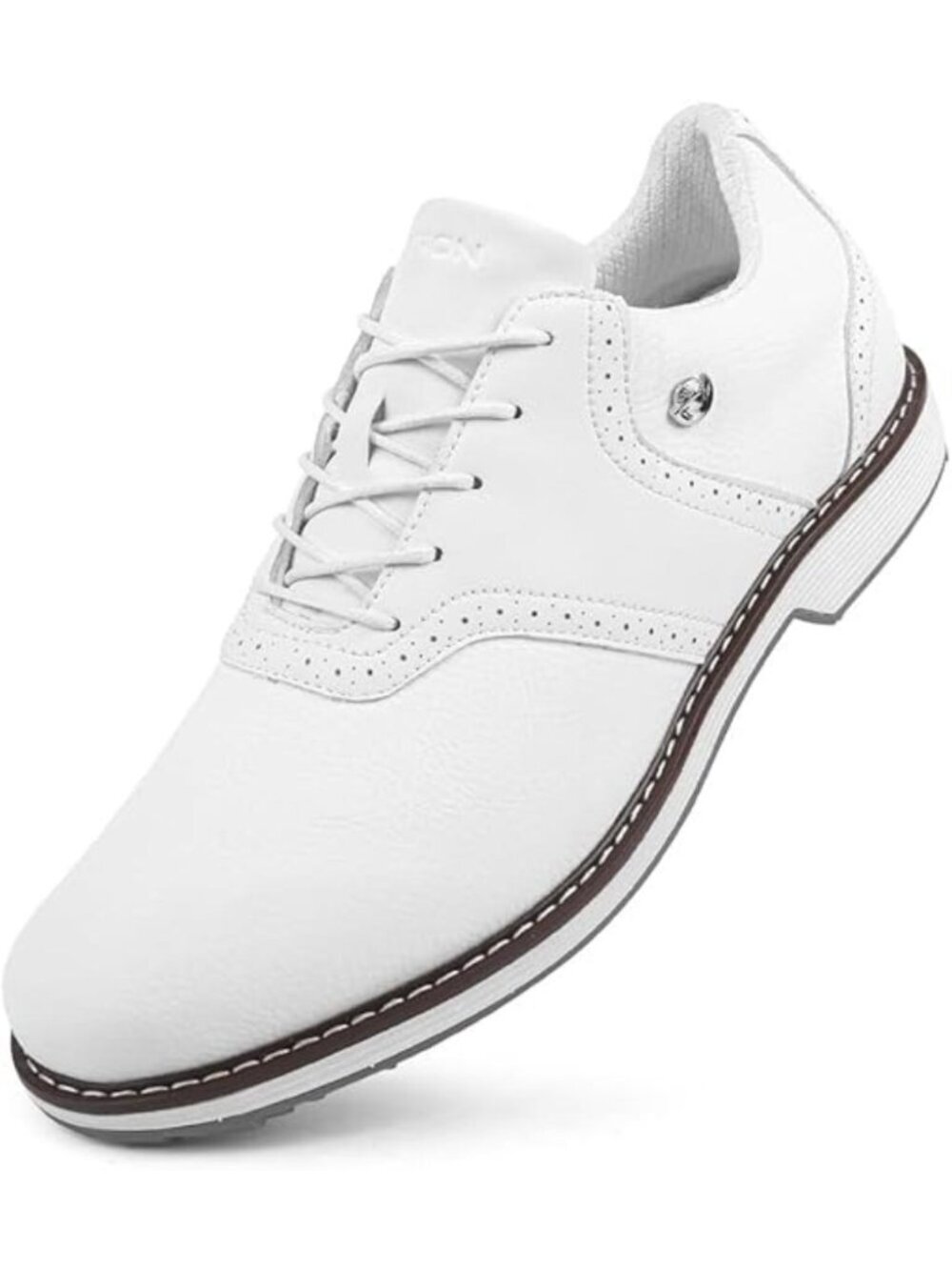 Men's White-k05 Golf Shoes Waterproof Professional Golf Footwear Sneakers Shoes